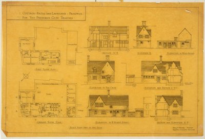 Cottage, Baths and Lavatories - Painswick, for the Frederick Gyde Trustees, 14 March 1923 by Sidney Barnsley